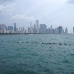 Utsikten fran Lake Shore Drive, Chicago skylight