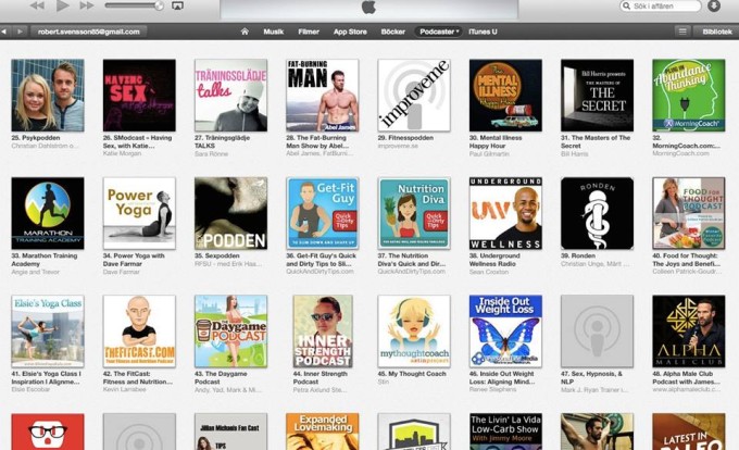 itunes fitnesspodden