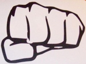 Knytnäve Höger 10 X 12,4 cm MATTSVART Pris 35 kr