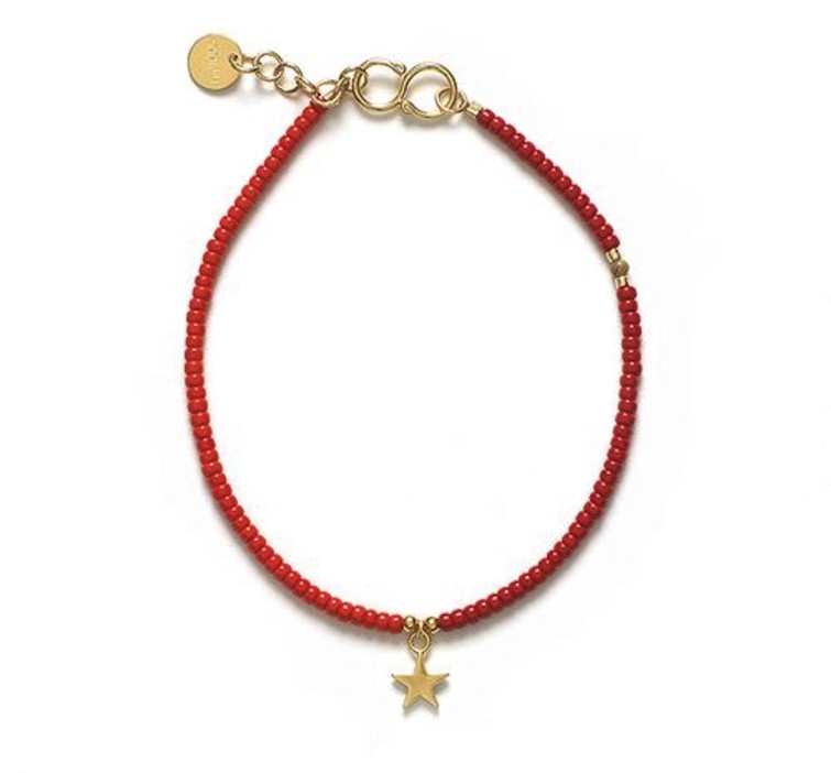 annu lu star bracelet red