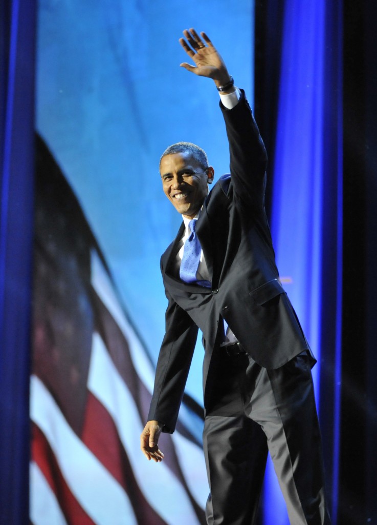 President Obama Election Night Rally in Chicago