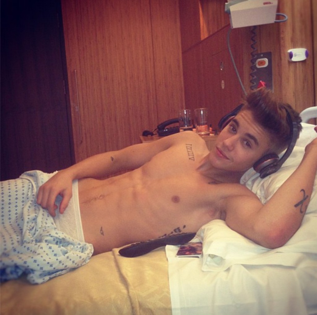 Justin Bieber recovering in hospital