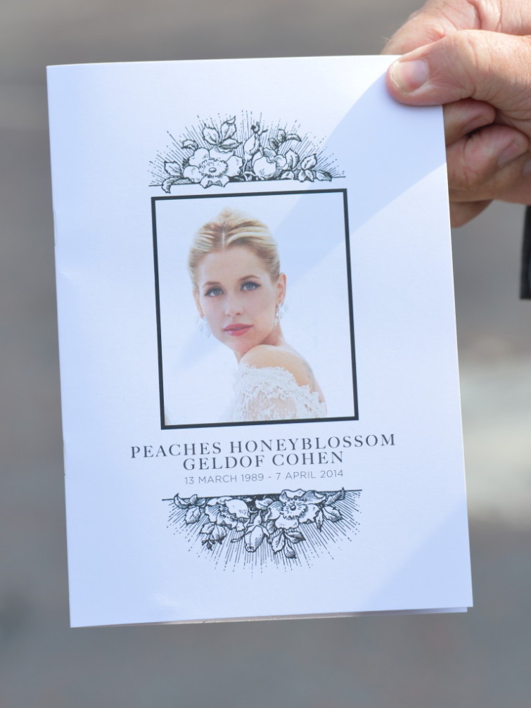 Peaches Geldof Funeral