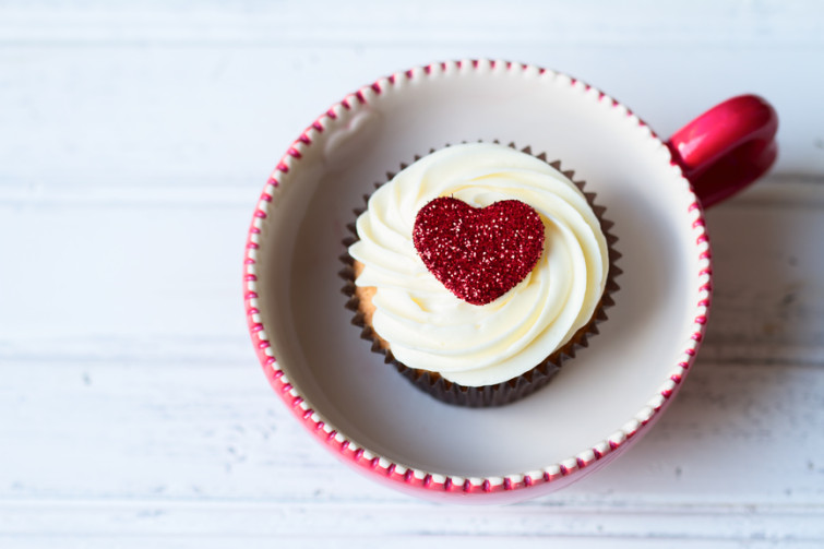 Valentine cupcake