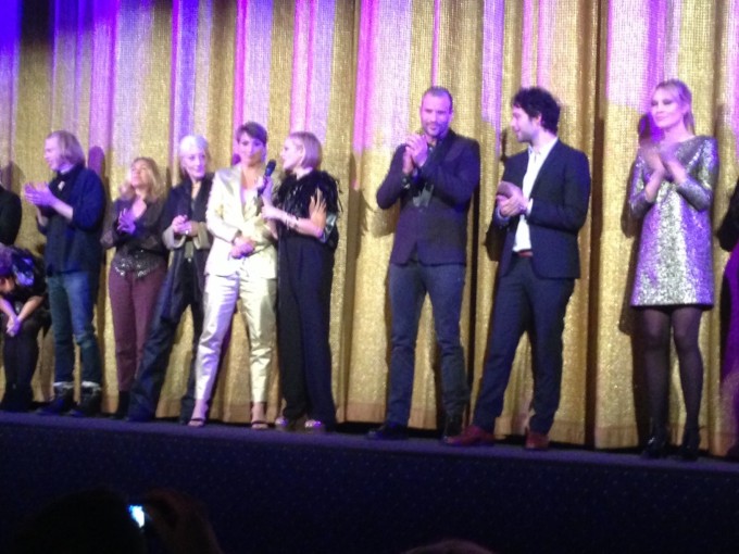 Alla medverkande fick en stor applåd efter filmen.