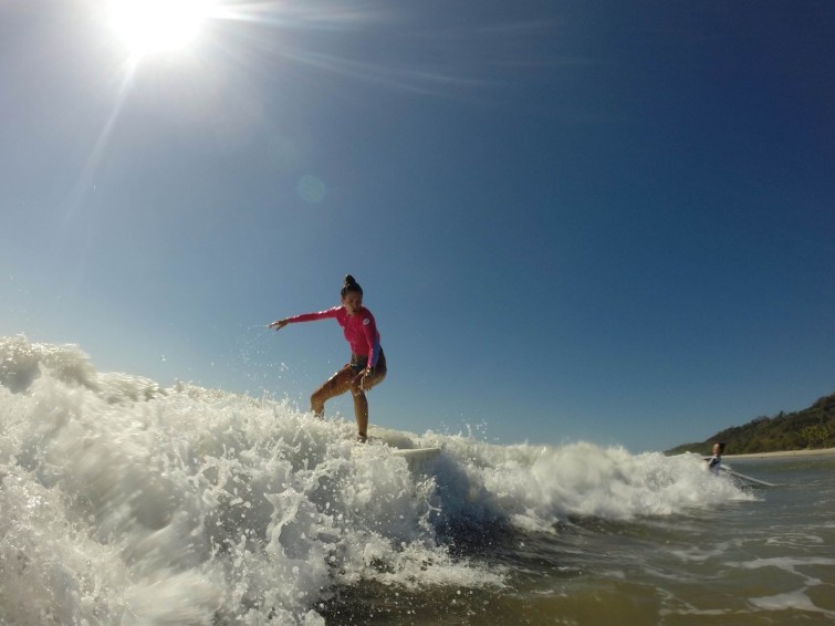 Surfing. Väldigt speciell känsla.