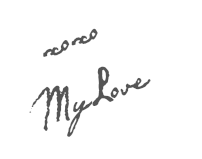 xoxo mylove ALLTID slutet av ett inlägg