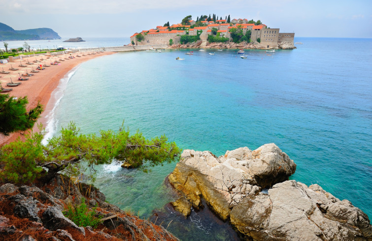 Sveti Stefan island in Montenegro