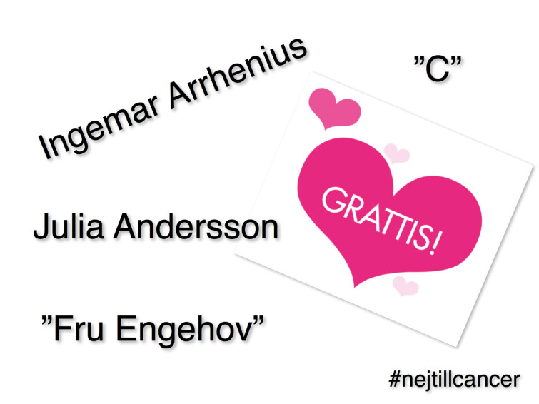 vinnare #nejtillcancer