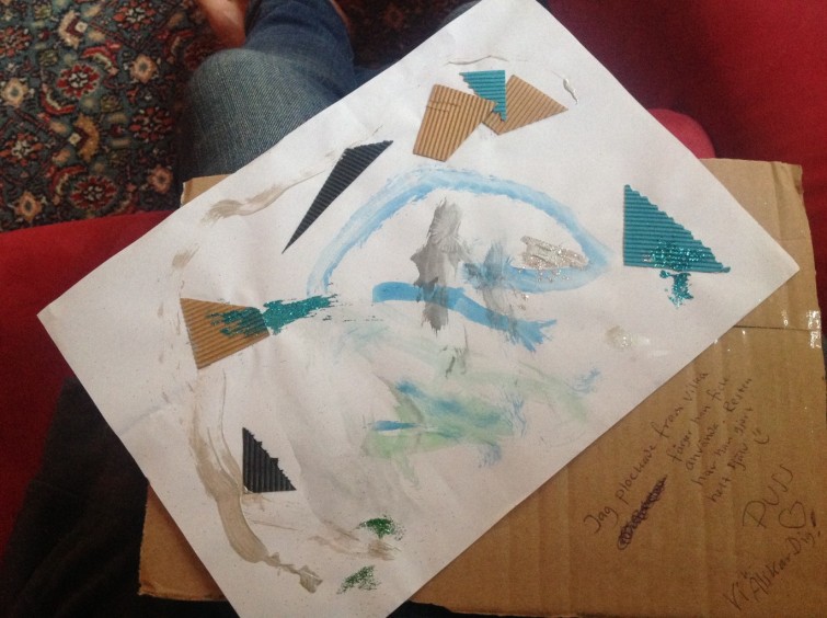 Lycklig moster, öppnat posten.